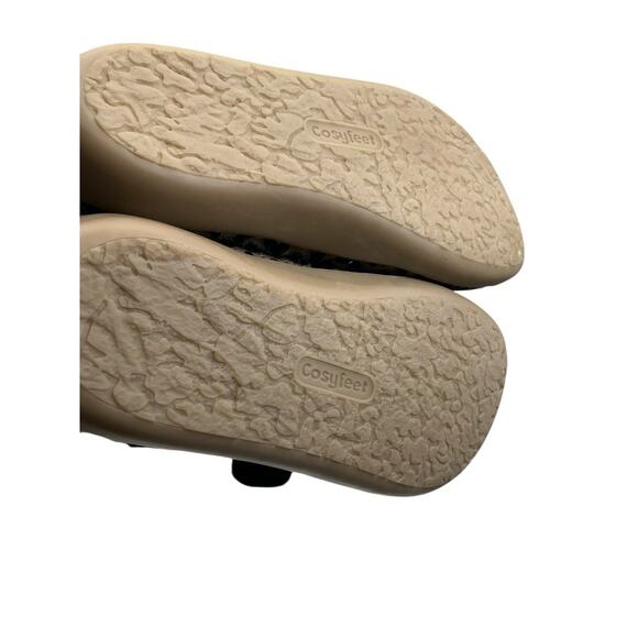 Cosyfeet Pure wool Indoor Outdoor Frieda Leopard Print Comfort Size 6 - Picture 8 of 15